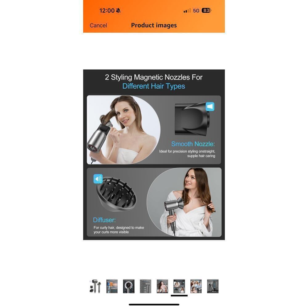Negative ion Blower dryer -New - Picture 8 of 10